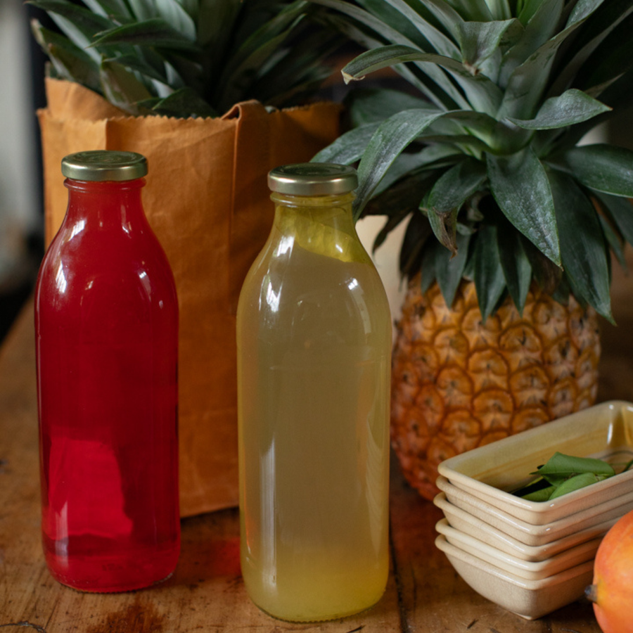 Pineapple, Mango & Kaffir Lime Squash In Glass - 750ml